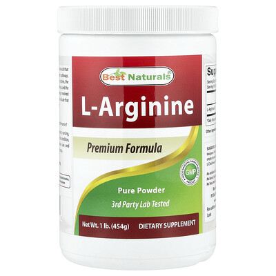 Best Naturals, L-arginina 454 g (1 lb)