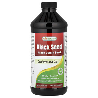 Best Naturals, Black Seed, масло холодного отжима, 473 мл (16 жидк. унц.)