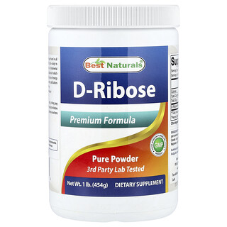 Best Naturals, D-Ribose, 1 lb (454 g)