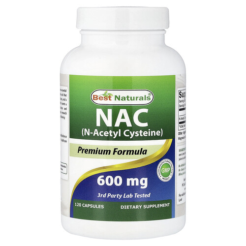 Best Naturals NAC, 600 mg, 120 Capsules