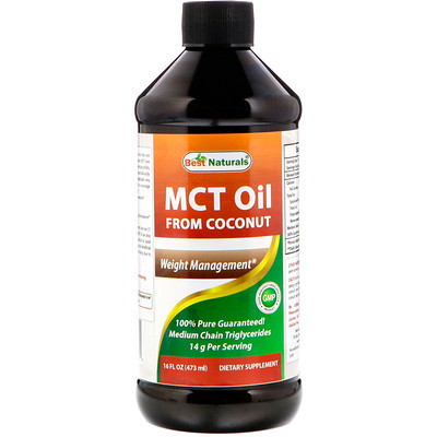 Best Naturals MCT椰子油,16液盎司(473毫升)