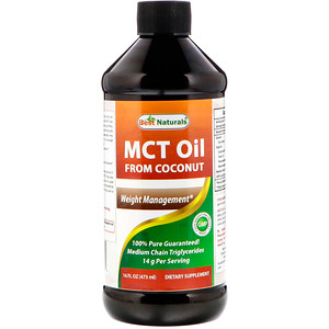 Отзывы о Best Naturals, MCT Oil From Coconut, 16 fl oz (473 ml)