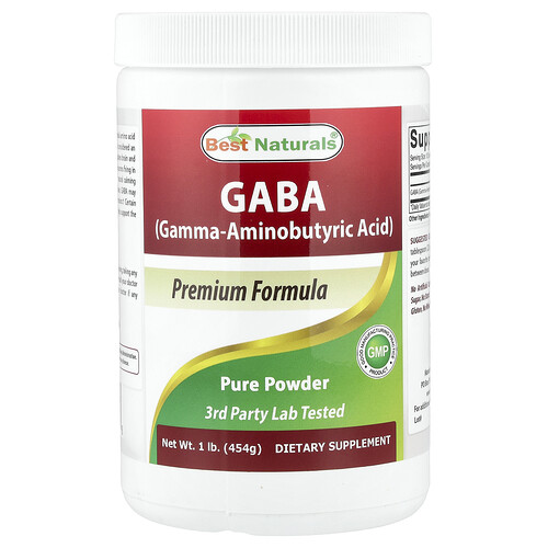 Best Naturals GABA, 1 lb (454 g)
