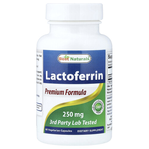 Best Naturals Lactoferrin 250 mg 60 Vegetarian Capsules