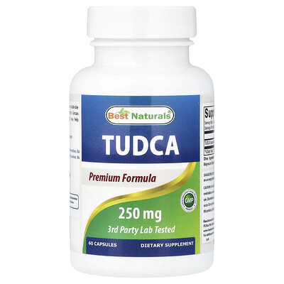 Product Image for Best Naturals, TUDCA, 250 mg, 60 Capsules
