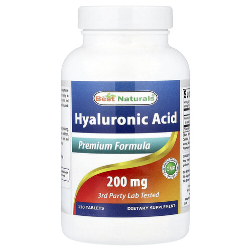 Best Naturals, Hyaluronsäure, 200 mg, 120 Tabletten