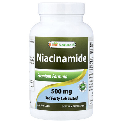 Product Image for Best Naturals, Niacinamide, 500 mg, 240 Tablets