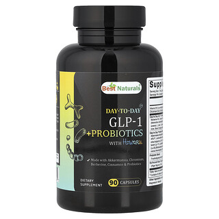Best Naturals, Day-To-Day™, GLP-1 más probióticos, 90 cápsulas