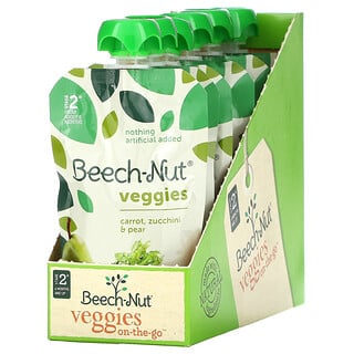 Beech-Nut, Veggies, Stage 2, Carrot, Zucchini & Pear, 12 Pack, 3.5 oz (99 g) Each
