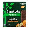 Beech-Nut, Naturals, Fruit & Veggie Bars, Stage 4, Banana & Pumpkin, 5 Bars, 0.78 oz (22 g) Each