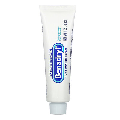 Benadryl Extra Strength, Itch Stopping Cream, 1 oz (28.3 g)