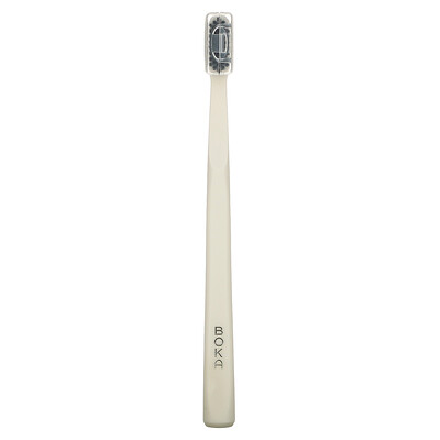 Boka Классическая зубная щетка с активированным углем, мягкая, белая, 1 шт.