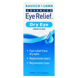 Bausch + Lomb, 高级眼部舒缓，干眼症，1 液量盎司（30 毫升）