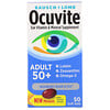 Ocuvite, для людей старше 50 лет, добавка для зрения с витаминами и микроэлементами, 50 мягких таблеток