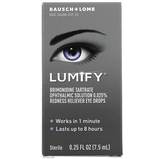 Lumify, Lumify, Gotas para aliviar el enrojecimiento para los ojos, 7,5 ml (0,25 oz. Líq.)