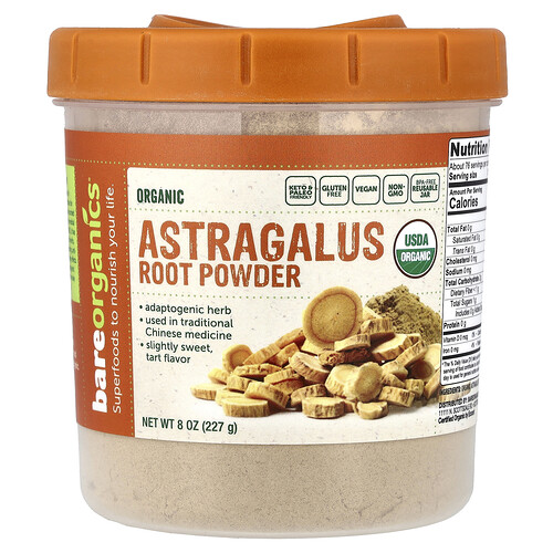BareOrganics, Organic Astragalus Root Powder, 8 oz (227 g)