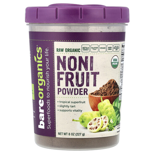 BareOrganics, Organic Noni Fruit Powder, 8 oz (227 g)