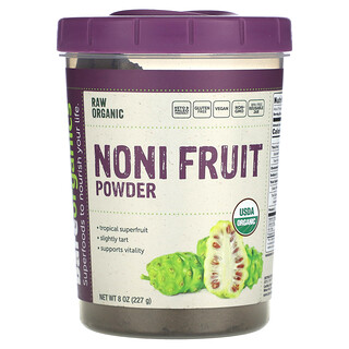 BareOrganics, Порошок из необработанных органических фруктов нони, 227 г (8 унций)