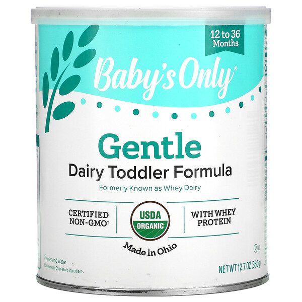 Nature's One, Baby's Only, Gentle Dairy Toddler Formula With Whey Protein, 12.7 oz (360 g)