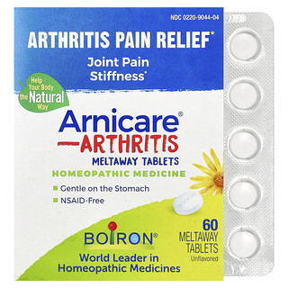 Boiron, Arnicare®, Arthritis, Meltaway Tablets, Unflavored, 60 Meltaway Tablets