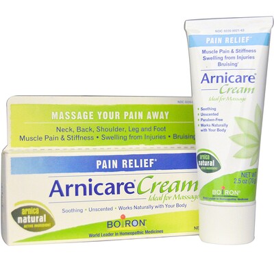 

Boiron Крем Arnicare, избавление от боли, без запаха, 2,5 унций (70 г)