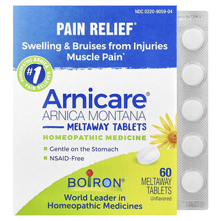 Boiron, Arnicare, Comprimidos que se disuelven con Arnica montana, Sin sabor, 60 comprimidos que se disuelven