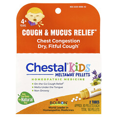 Chestal® Kids Meltaway, таблетки від кашлю та слизу, для дітей від 4 років, 2 тюбики, прибл. 80 гранул в кожній
