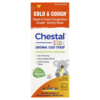 Boiron, Chestal®, Jarabe para niños para la tos y el resfriado, 200 ml (6,7 oz. líq.)