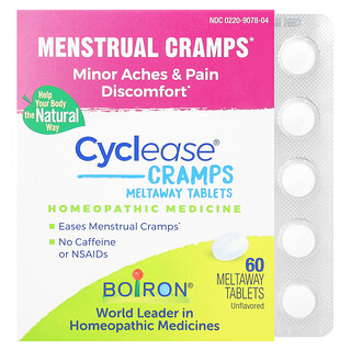 Boiron, Kram Cyclease, Tablet Meltaway, Tanpa Rasa, 60 Tablet Meltaway