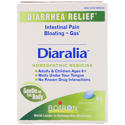 

Boiron Diaralia, с нейтральным вкусом, 60 быстрорастворимых таблеток