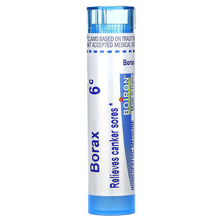 Boiron（ボイロン）, ホウ砂6C、Canker Sore Relief、ペレット80粒