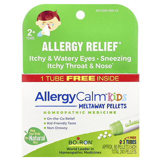 Boiron, AllergyCalm™ Kids, 2+ Yaş, 3 Tüp, Her Biri 80 Pelet