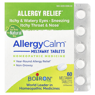 Boiron, AllergyCalm™, smaakloos, 60 smelttabletten