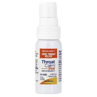 Boiron, ThroatCalm® spray, 12+ éves kortól, gyógynövényes menta, 20 ml