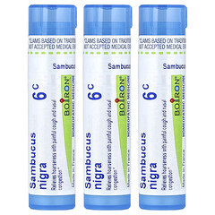 Sambucus, гранули Meltaway, 6C, 3 тюбики, прибл. 80 гранул кожна