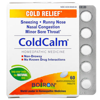 Boiron, Coldcalm, 60 Comprimidos de Dissolução Rápida