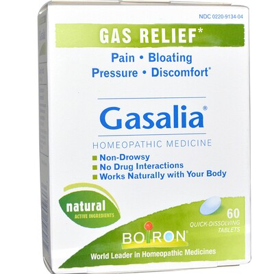 

Boiron Gasalia 60 быстро растворяющихся таблеток