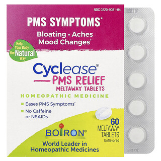 Boiron, Cyclease®, Alivio para el síndrome premenstrual, Sin sabor, 60 comprimidos que se disuelven