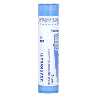 Boiron, 스트라모늄, 6C, 수면 보조제, 펠릿 80개