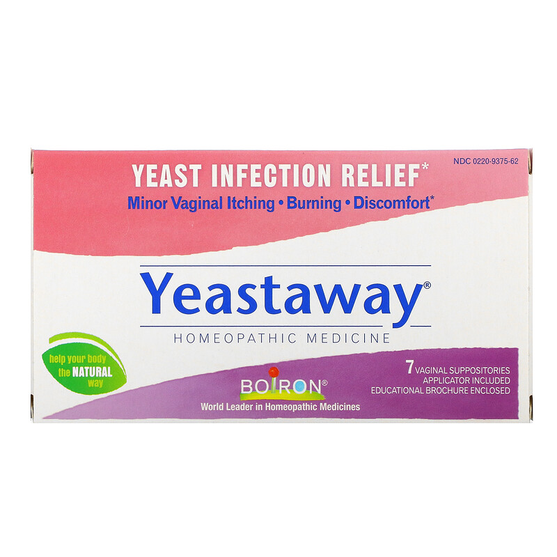 Boiron, Yeastaway, Yeast Infection Relief, 7 Vaginal Suppositories iHerb