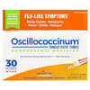 Oscillococcinum, Single Dose Tubes, Flu-Like Symptoms, Ages 2+, 30 Meltaway Pellets , 0.04 oz (1 g) Each