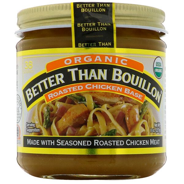 Better Than Bouillon, Органическая основа для приготовления бульона с жареной курицы, 8 унц. (227 г)