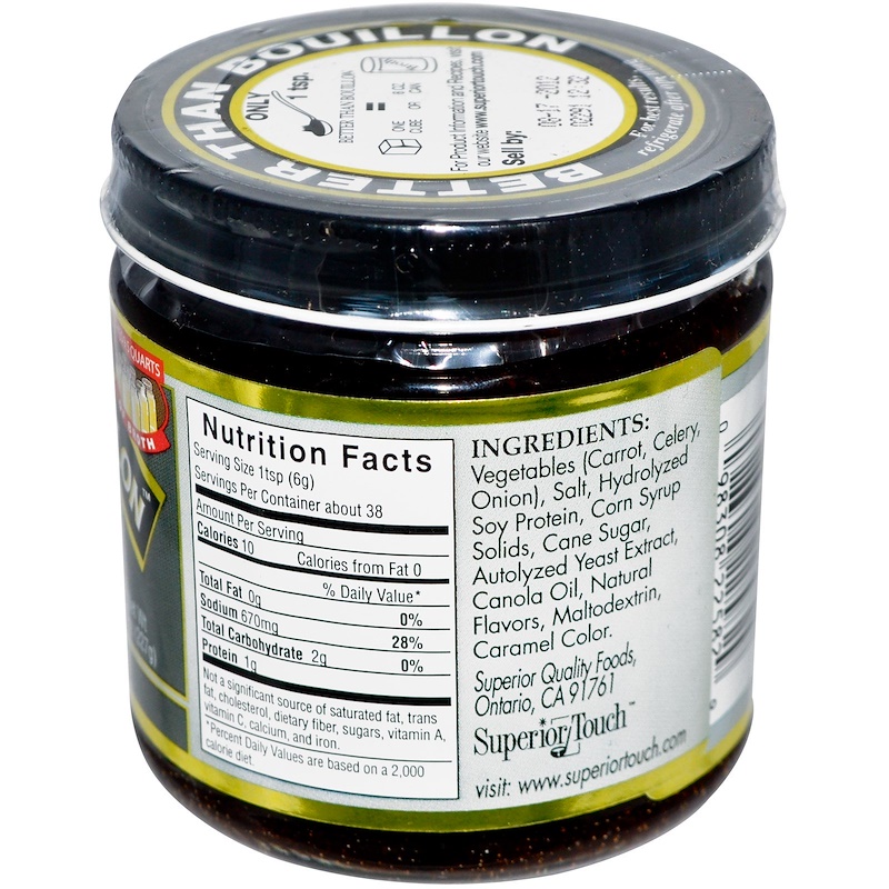 Better Than Bouillon, Vegetarian, No Beef Base, 8 oz (227 g) iHerb