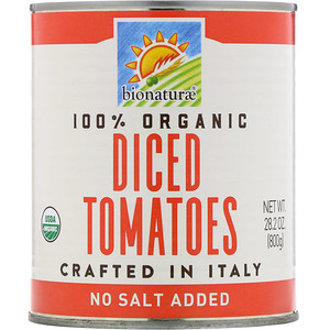 Отзывы о Бионатурае, 100% Organic Diced Tomatoes, 1.76 lbs (800 g)