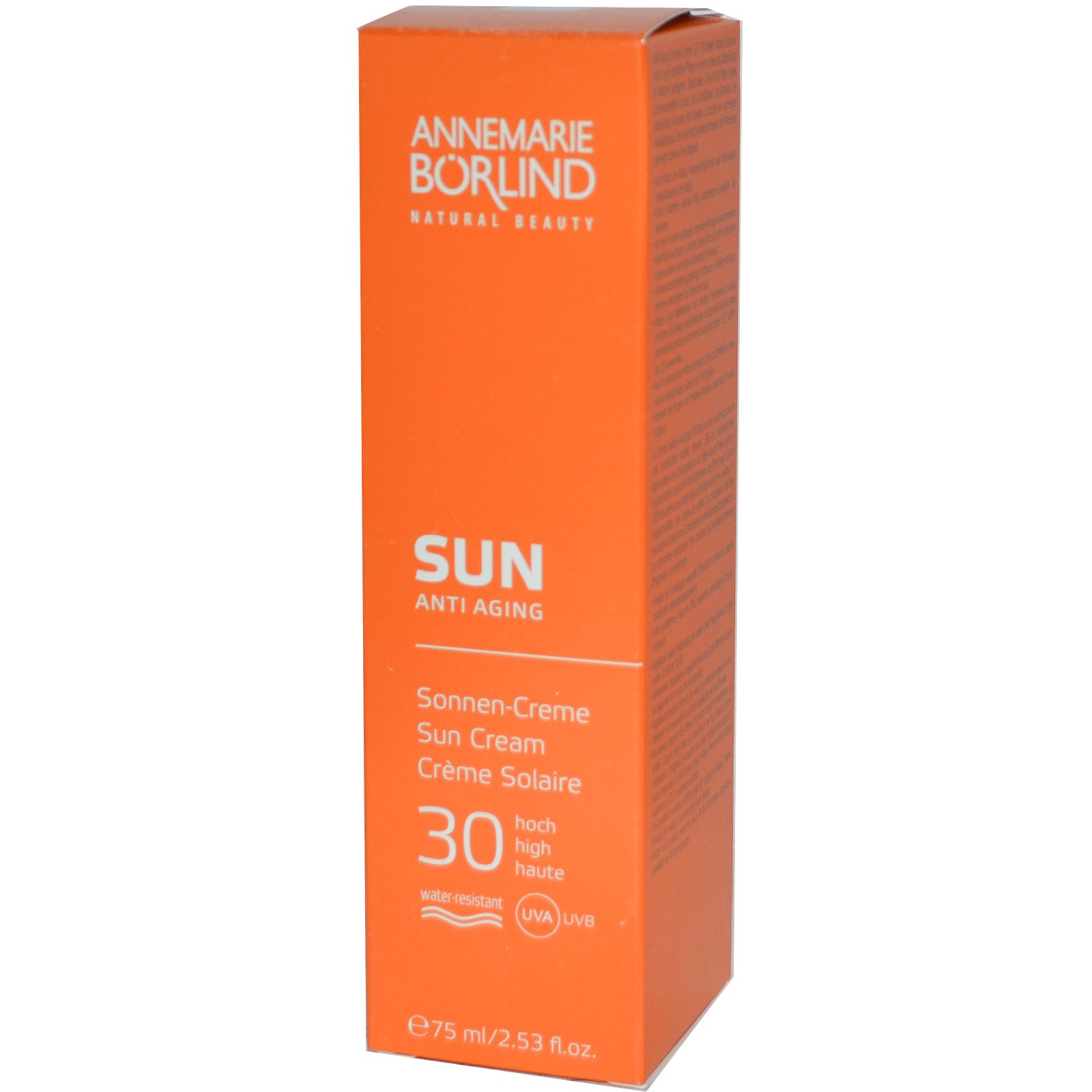 AnneMarie Borlind, Sun Anti Aging, Sun Cream, 30 SPF, 2.53 fl oz (75 ml