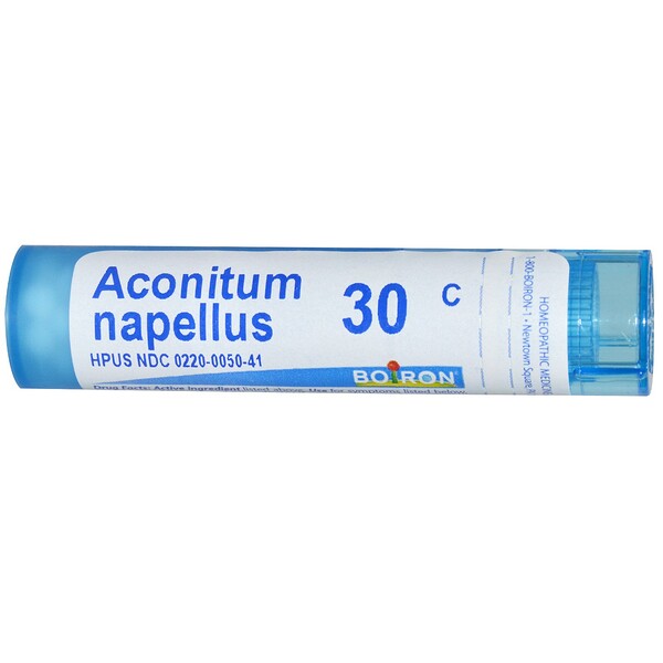 Boiron, Single Remedies, Aconitum Napellus, 30C, Approx 80 Pellets iHerb
