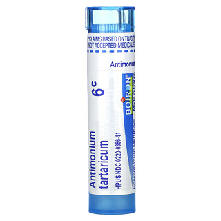 Boiron, Antimonium tartaricum, 6C, Alivio para la tos, 80 gránulos aprox.
