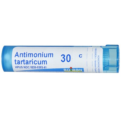 Boiron, Single Remedies Антимониум тартарикум, 30C, прибл. 80 гранул