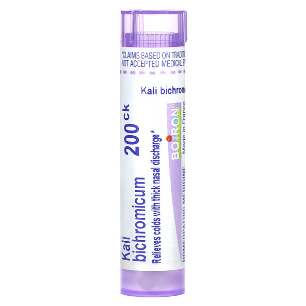 Boiron Kali Bichromicum, 200CK, Cold Relief, Approx 80 Pellets