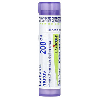 Boiron, Lachesis Mutus, 200CK, Menopause Relief, Approx 80 Pellets
